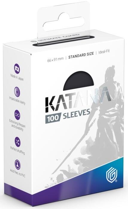 Katana Standard Size Sleeves - Obsidian Shard (100-Pack)