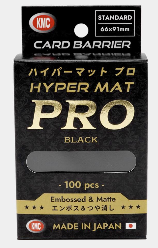 KMC Card Barrier - Hyper Matte PRO - Black (100-Pack)