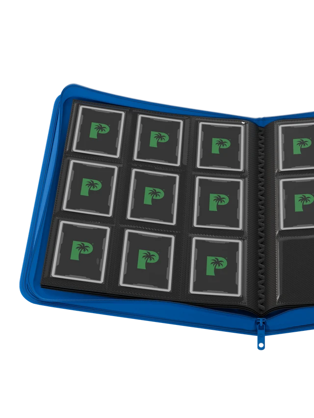 Collector's Series 9 Pocket Zip Binder - Blue