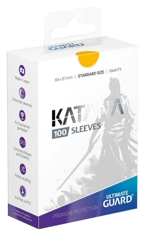 Katana 2018 Standard Size Sleeves - Yellow (100-Pack) [0]