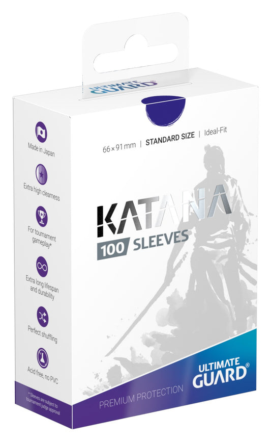 Katana 2018 Standard Size Sleeves - Blue (100-Pack)