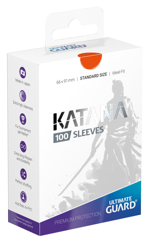 Katana 2018 Standard Size Sleeves - Orange (100-Pack) [000]