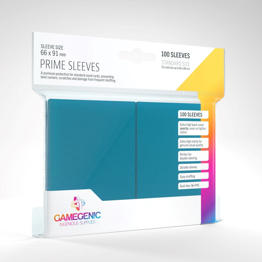 GameGenic Prime Sleeve - Standard Size - Blue (100-Pack)