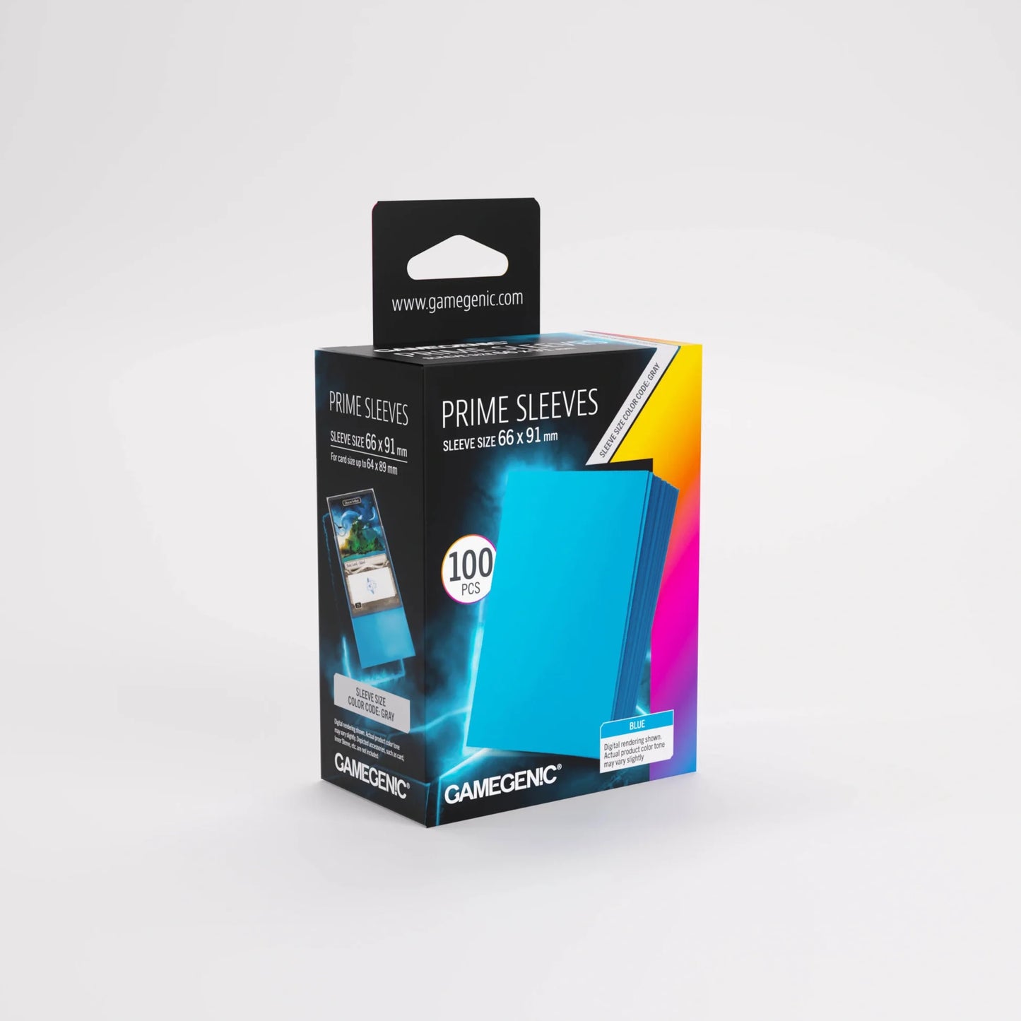 Gamegenic Matte Prime Card Sleeves - Blue (66mm x 91mm) (100 Sleeves Per Pack)