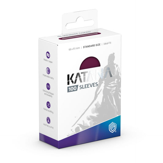 Katana Standard Size Sleeves - Radiant Plum (100-Pack)
