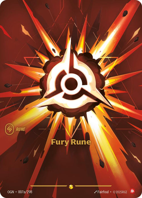Fury Rune (Alternate Art) [OGN - 007a/298]
