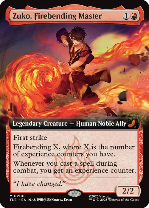 Zuko, Firebending Master (Extended Art) [TLE - 200]