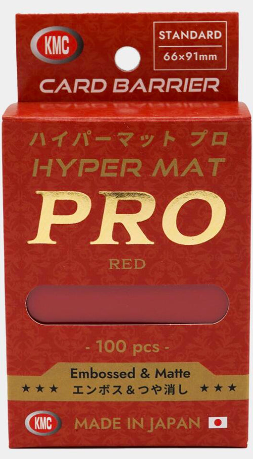 KMC Card Barrier - Hyper Matte PRO - Red (100-Pack) [100]