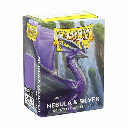 Dragon Shield Dual Matte Standard Sleeves - Nebula & Silver (100 Pack) [100]