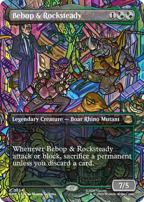 Bebop & Rocksteady (Borderless) [TMT - 204]