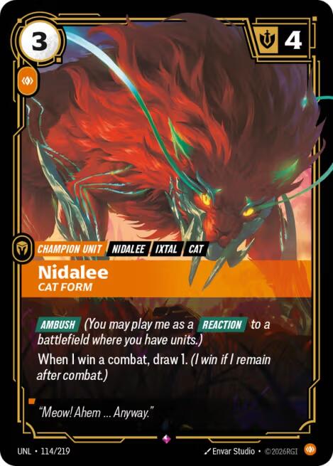 Nidalee - Cat Form [UNL - 114/219]