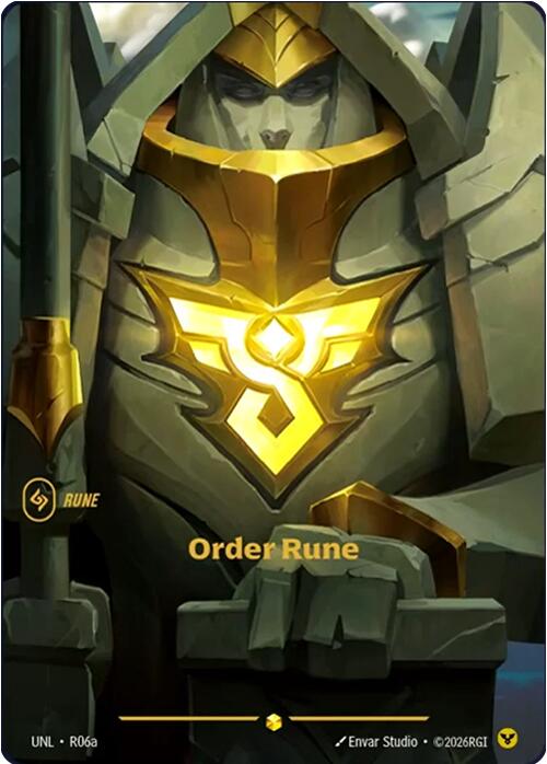 Order Rune (Alternate Art) [UNL - R06a]