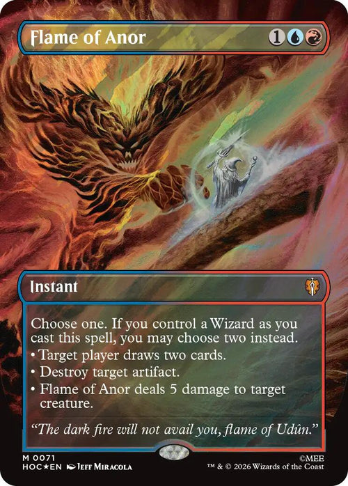 Flame of Anor (Borderless) (Surge Foil) [HOC - 71]
