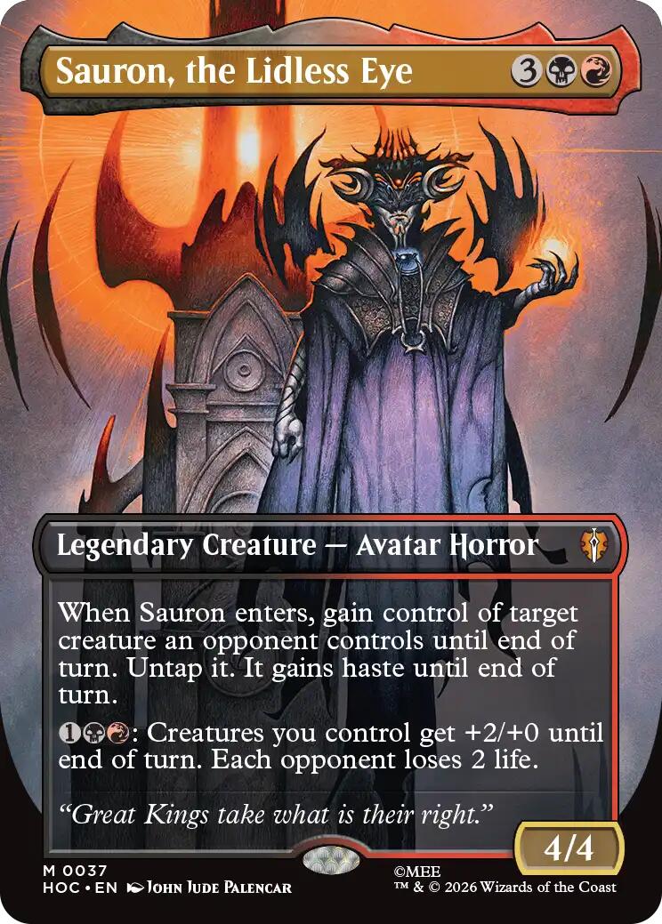Sauron, the Lidless Eye (Borderless)