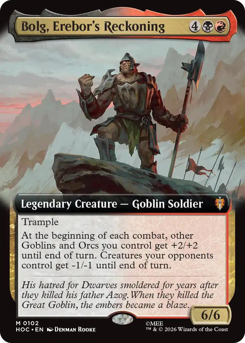 Bolg, Erebor's Reckoning (Extended Art) [HOC - 102]
