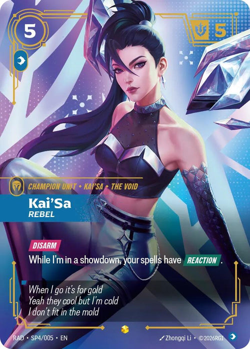 Kai'Sa, Rebel (K/DA Special Art Card) [RAD - SP4/005]