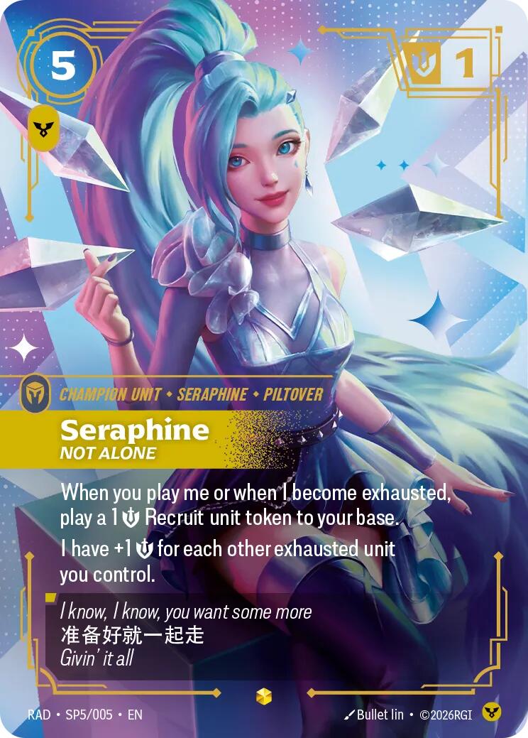 Seraphine, Not Alone (K/DA Special Art Card)