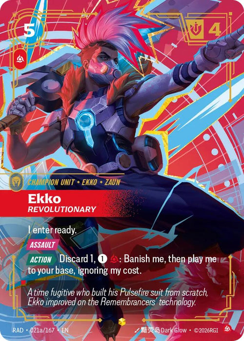 Ekko, Revolutionary (Alternate Art) [RAD - 021a/167]