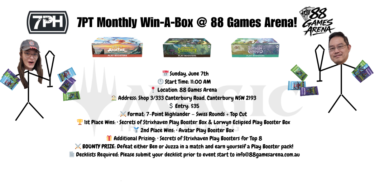 7PT Monthly Win-A-Box @ 88 Games Arena