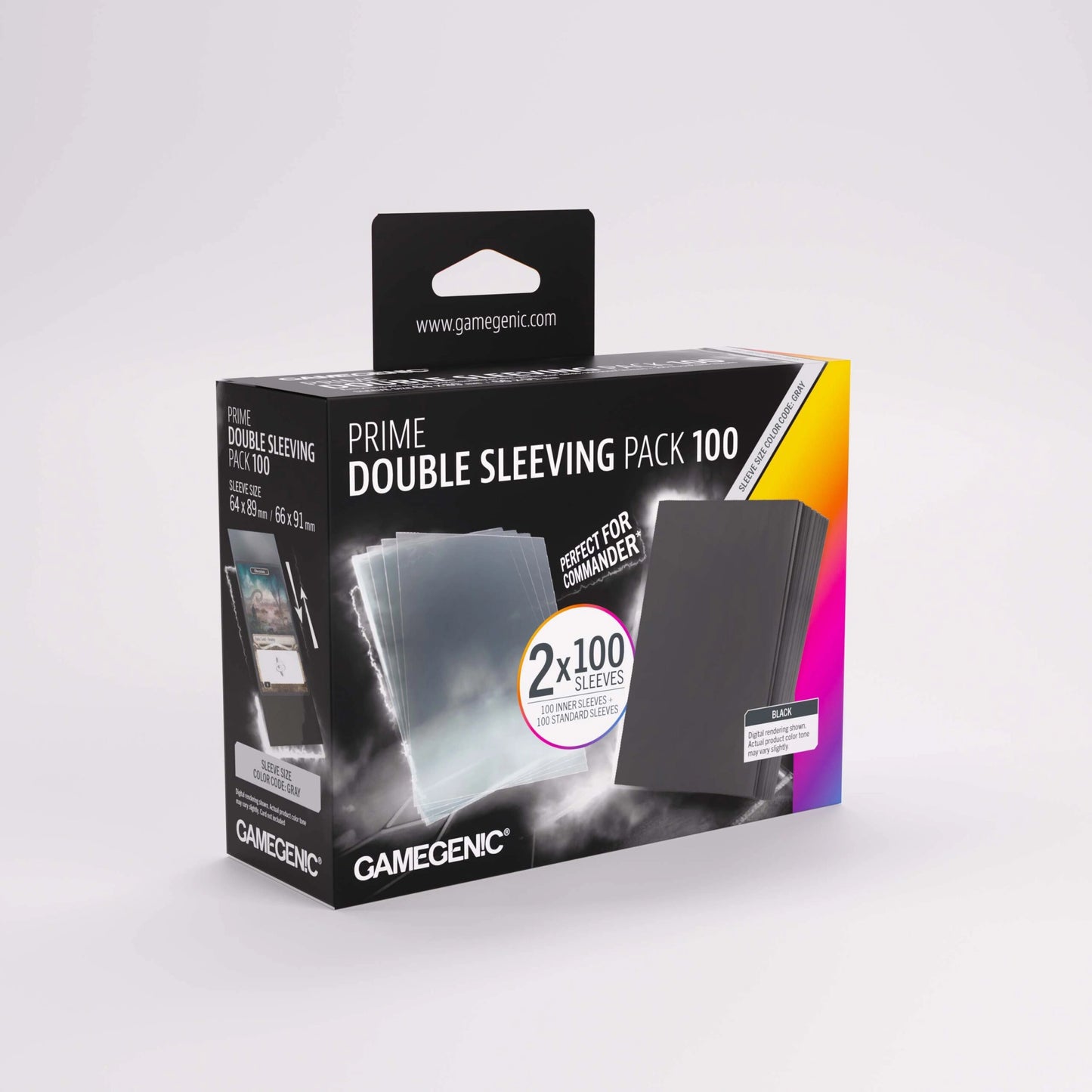 Gamegenic Prime Double Sleeving Pack 100 (66mm x 91mm)