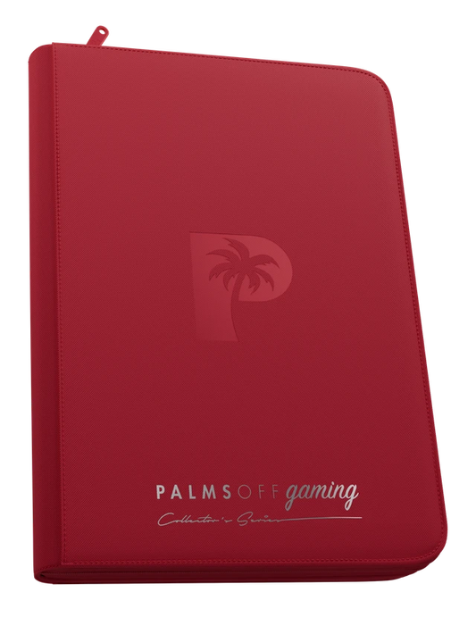 Collector's Series Top Loader Zip Binder - 9 Pocket - Red