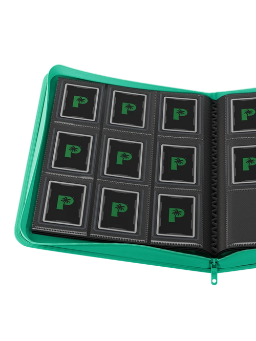 Collector's Series Top Loader Zip Binder - 9 Pocket - Turquoise