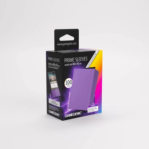 Gamegenic Matte Prime Card Sleeves - Purple (66mm x 91mm) (100 Sleeves Per Pack)