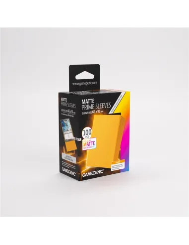 Gamegenic Matte Prime Card Sleeves - Orange (66mm x 91mm) (100 Sleeves Per Pack)